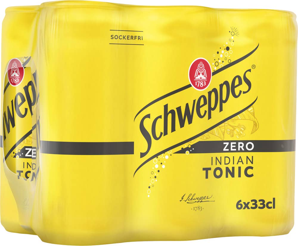 Schweppes Indian Tonic Zero 6x33cl