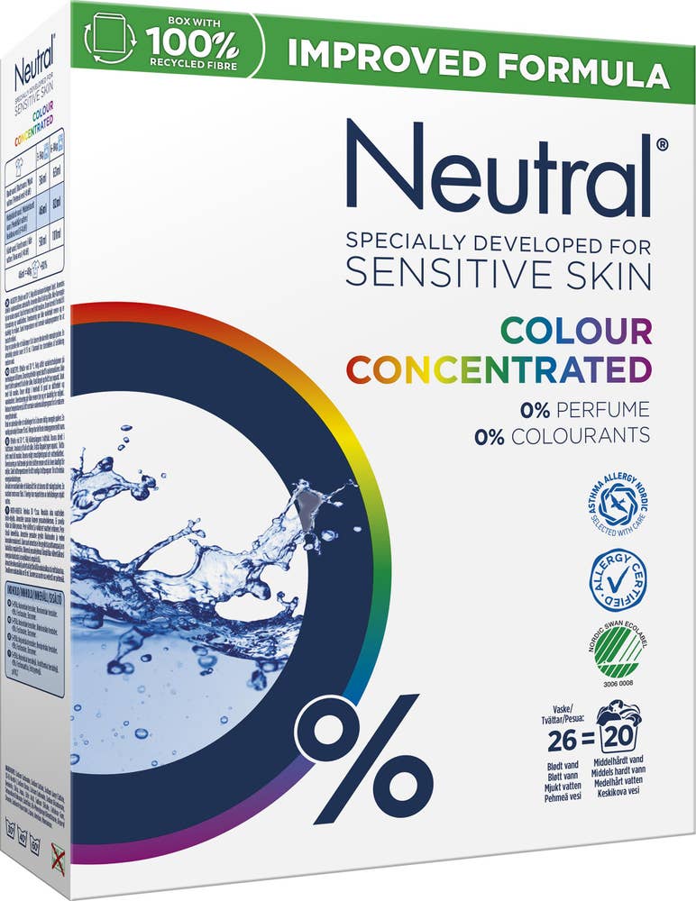 Neutral Tvättmedel Colour 975g Neutral