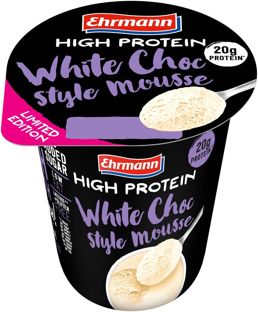 Ehrmann High Protein Proteinmousse Vit Choklad