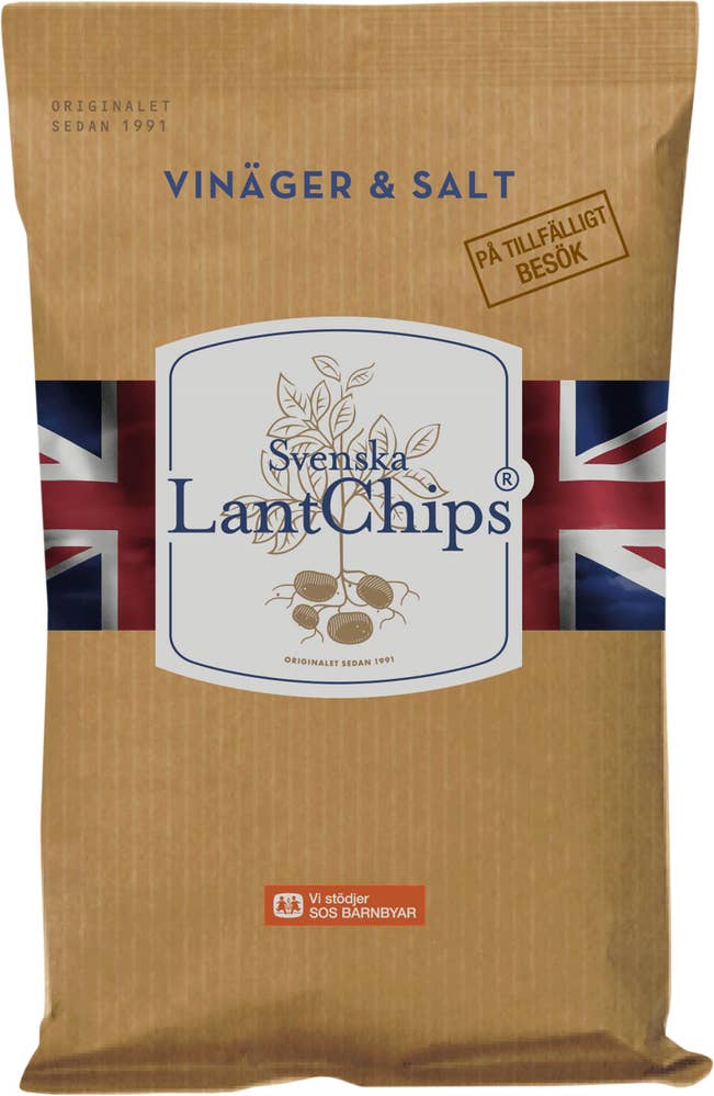 Svenska LantChips Chips Vinäger Salt