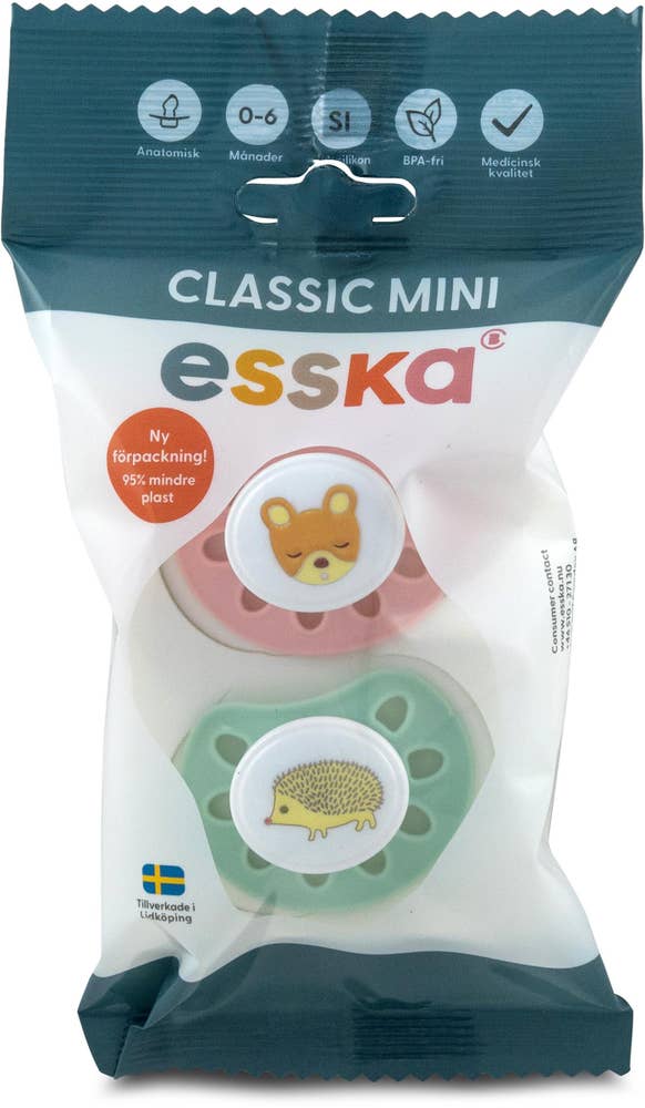 Esska Napp Classic Mini Silikon 2-p Esska