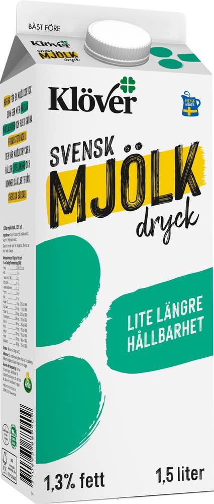 Klöver® Mjölkdryck Längre Hållbarhet 1,3%