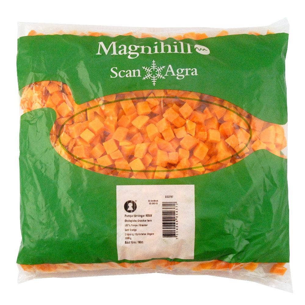 Pumpa Tärningar Frysta EKO/KRAV