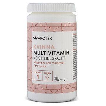 Kronans Apotek Multivitamin Kvinna, 105 tabletter