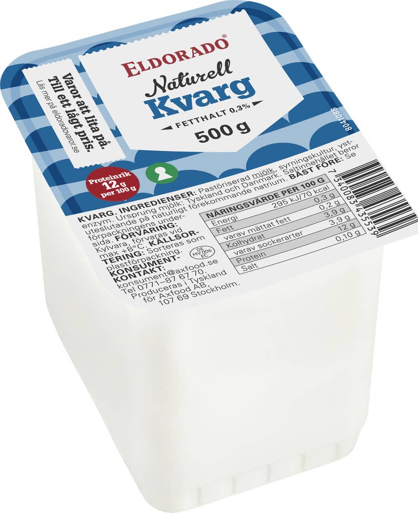 Eldorado Kvarg Naturell 0,3%