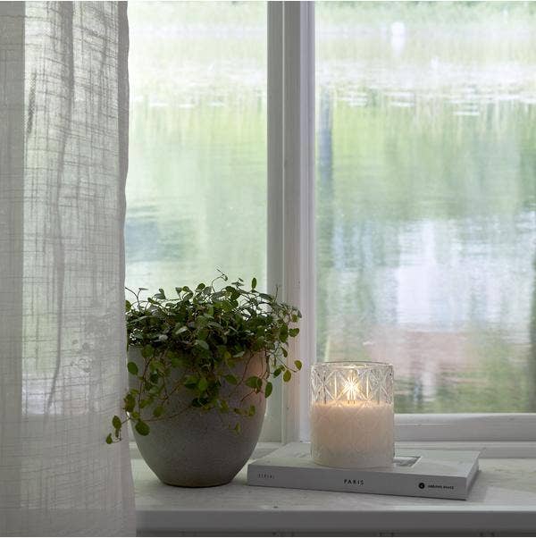 Star Trading Ljus LED Flamme Romb Transparent 9x10cm