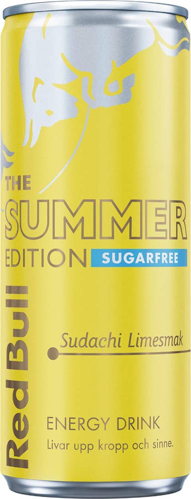 Red Bull Energidryck Summer Edition Sudachi Lime Sockerfri