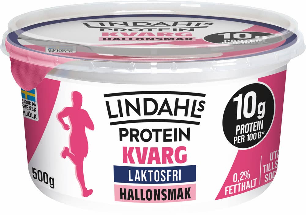 Lindahls Kvarg Hallon 0,2% Laktosfri Utan Tillsatt Socker