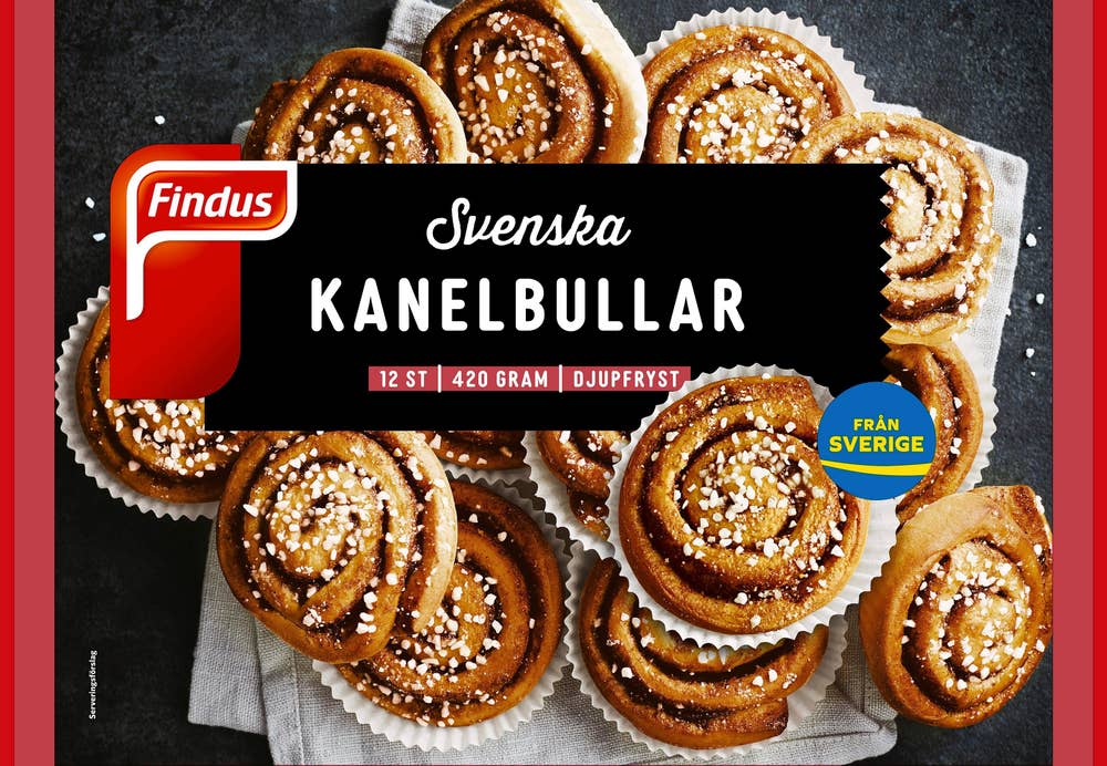 Findus Svenska Kanelbullar Frysta 12-p