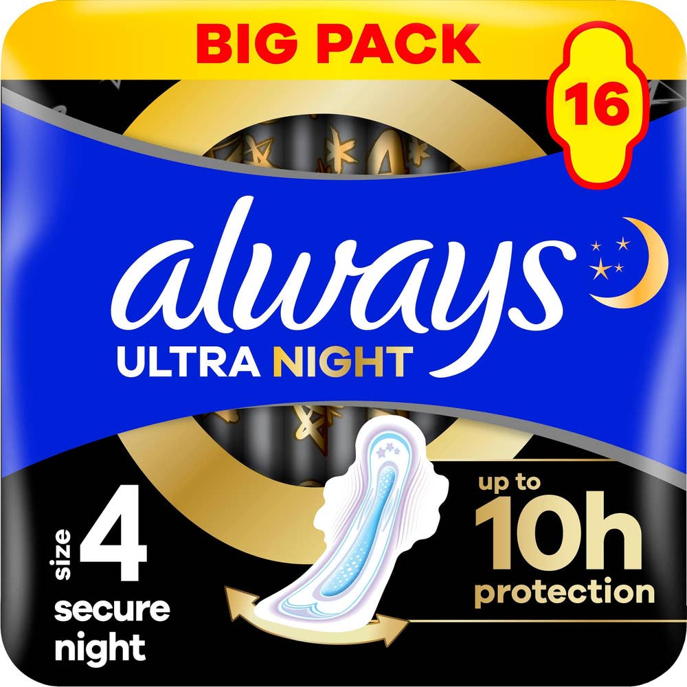 Always Binda Secure Night Storlek 4 Wings