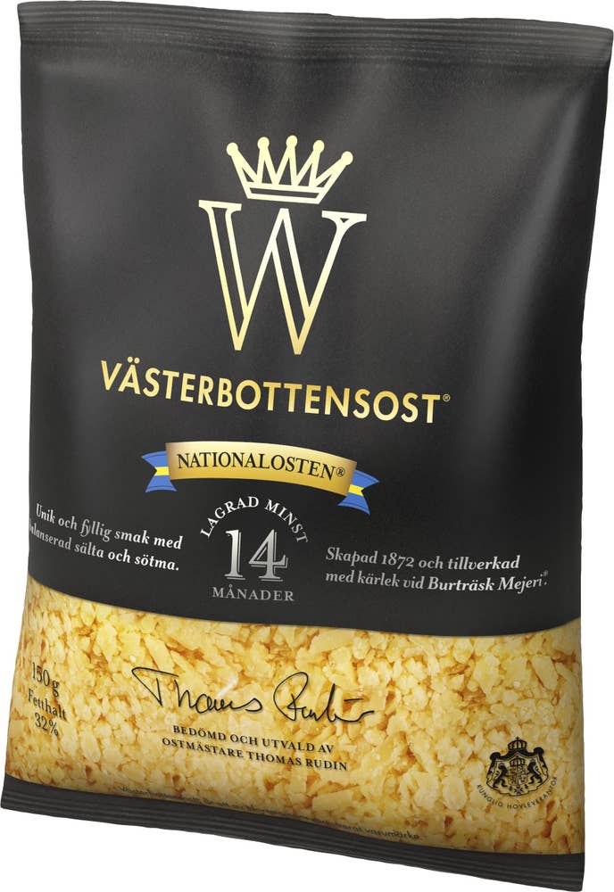 Västerbottensost 33% Riven Norrmejerier
