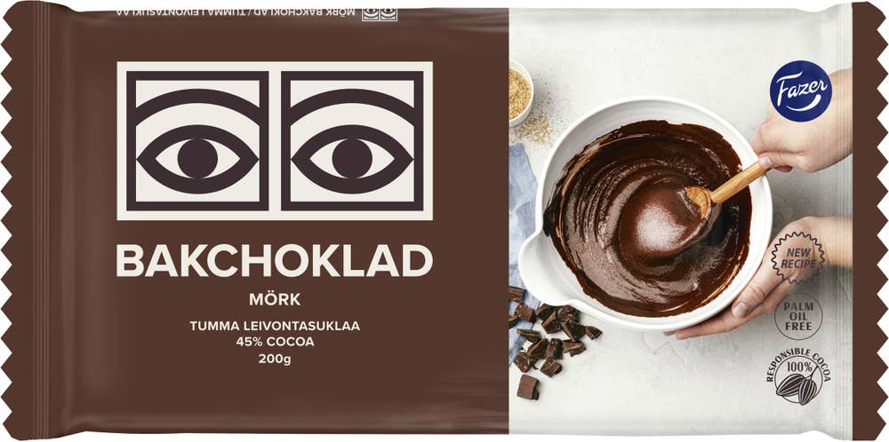 Bakchoklad Mörk 45%