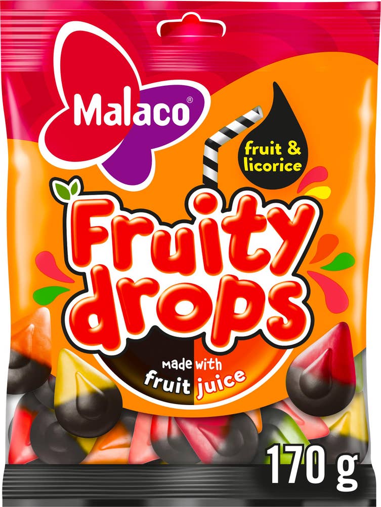 Malaco Fruity Drop Fruit & Licorice
