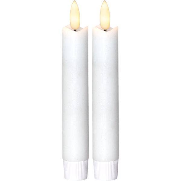 Star Trading Antikljus LED Flamme Rustic Vit 15cm