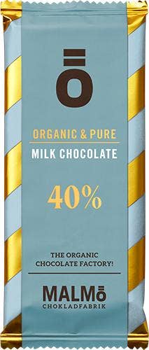 Malmö Chokladfabrik Mjölkchoklad 40% EKO