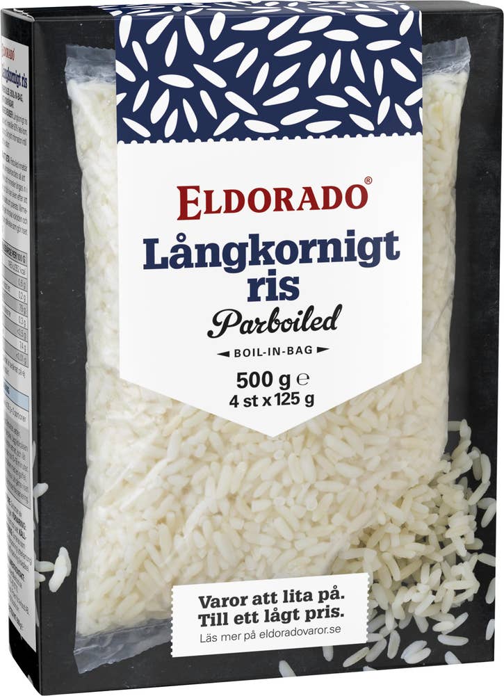 Eldorado Parboiled Ris Boil-in-Bag 4x125g