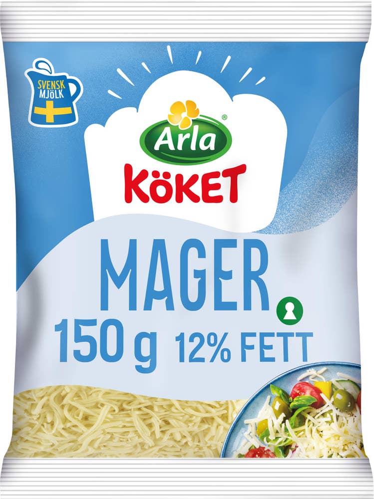 Arla Köket® Riven Ost Mager 12% Arla