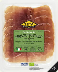 Zeta Prosciutto Crudo Skivad EKO