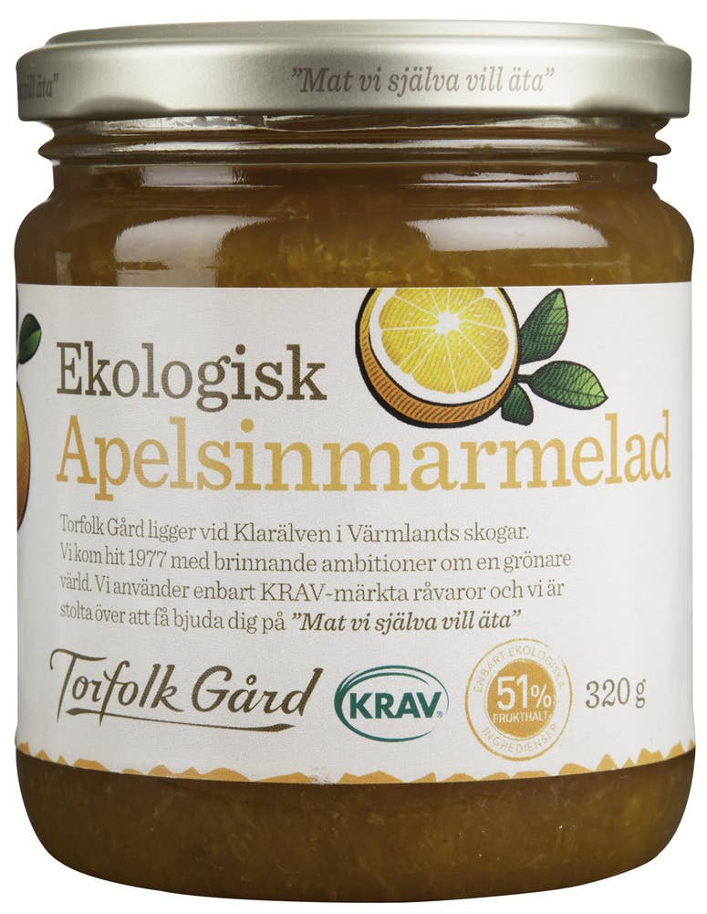 Ej sorterad Apelsinmarmelad Krav Torfolk Gård