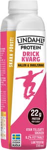 Lindahls Drickkvarg Hallon & Vaniljsmak 0,8% Laktosfri Utan tillsatt Socker