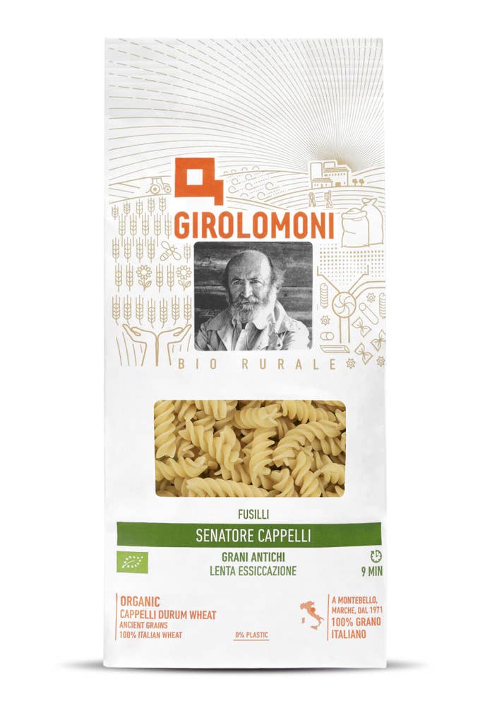 Girolomoni Fusilli Senatore Cappelli Bronsdragen EKO 500g Girolomoni