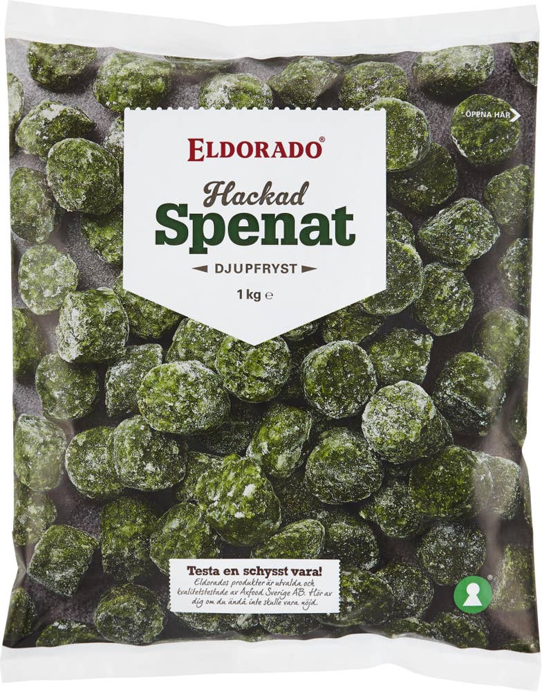 Eldorado Hackad Spenat Fryst