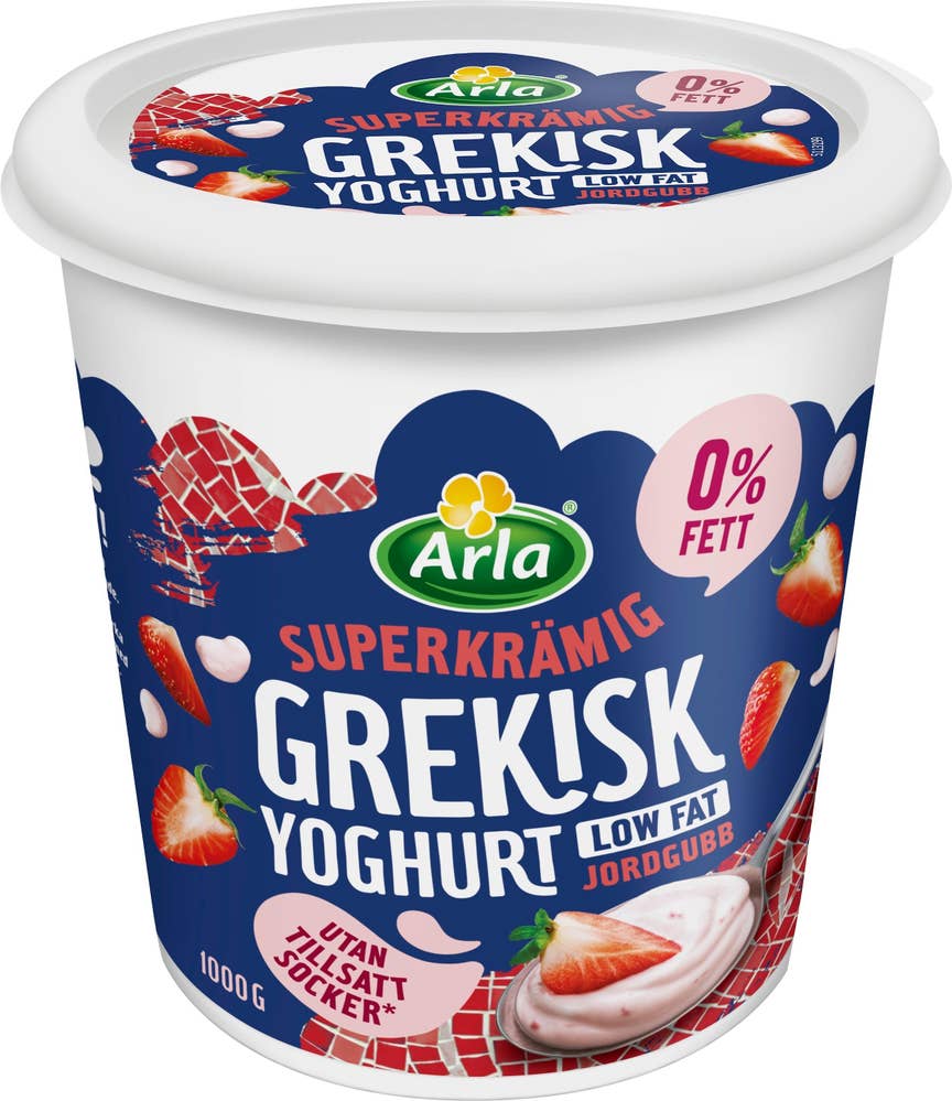 Arla® Grekisk Yoghurt Jordgubb 0%