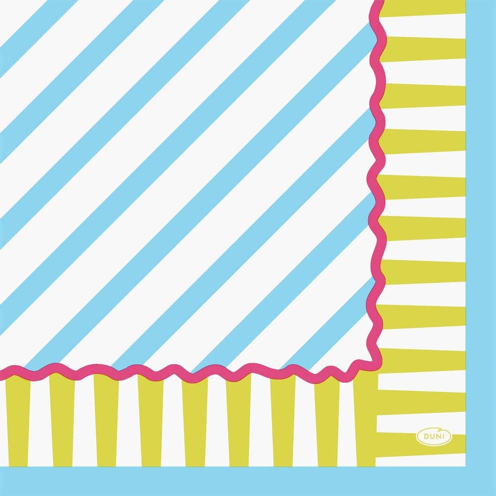 Duni Servett Pop Stripes 3-lags 33x33cm