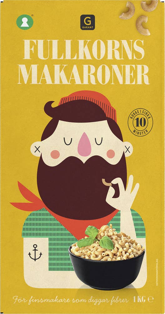 Garant Makaroner Fullkorn