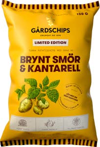 Gårdschips Chips Brynt Smör & Kantarell