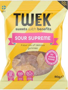 Tweek Godis Sour Supreme Utan Tillsatt Socker