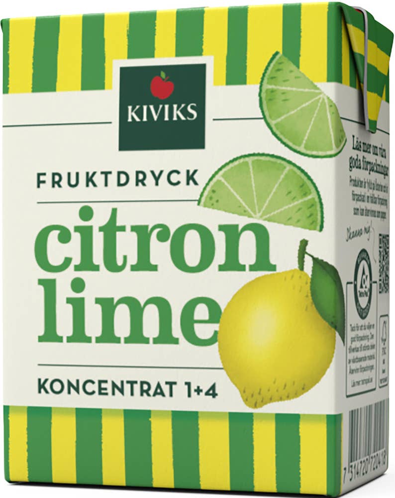 Kiviks Fruktdryck Citron & Lime Koncentrat