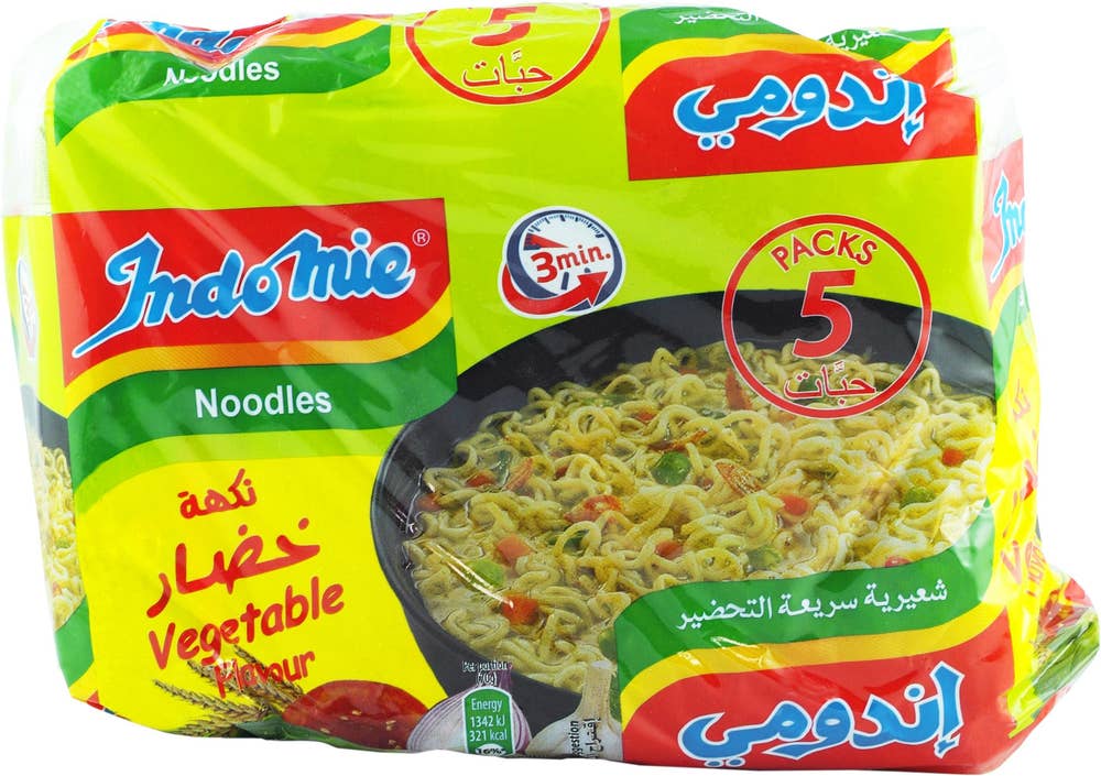 Indo Mie Snabbnudlar Grönsaker 5x75g