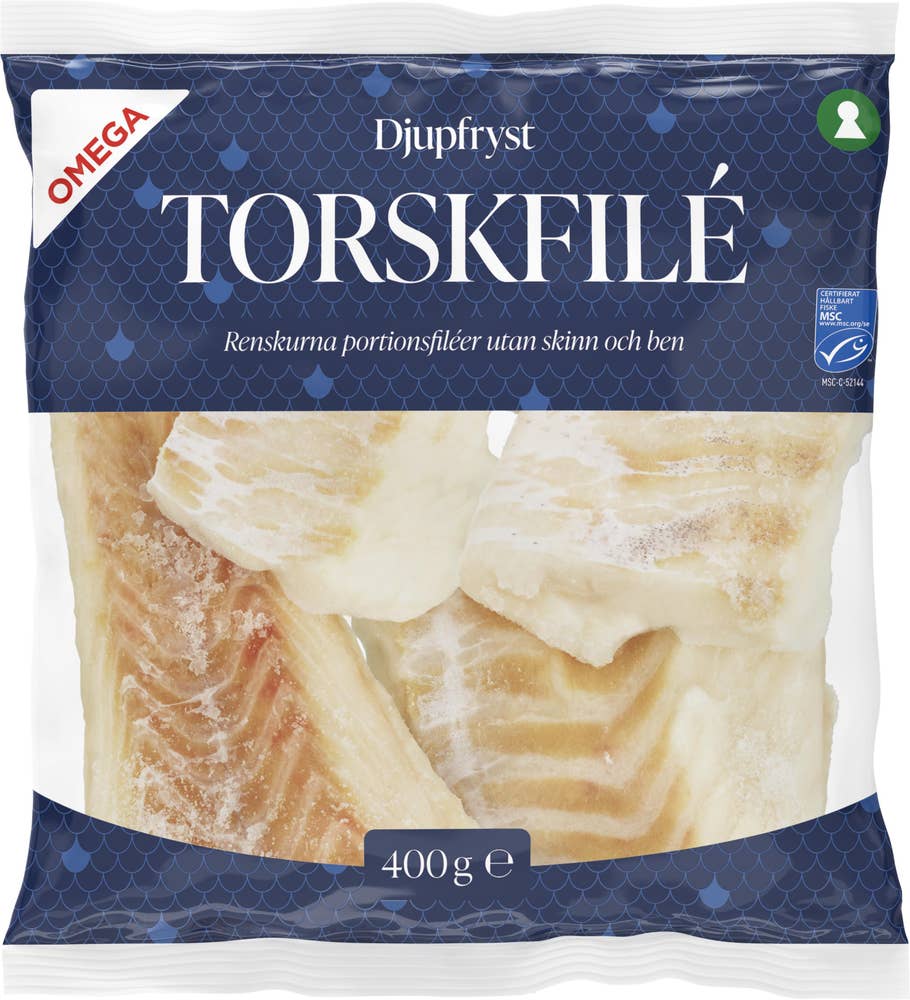 Omega Torskfilé Fryst MSC
