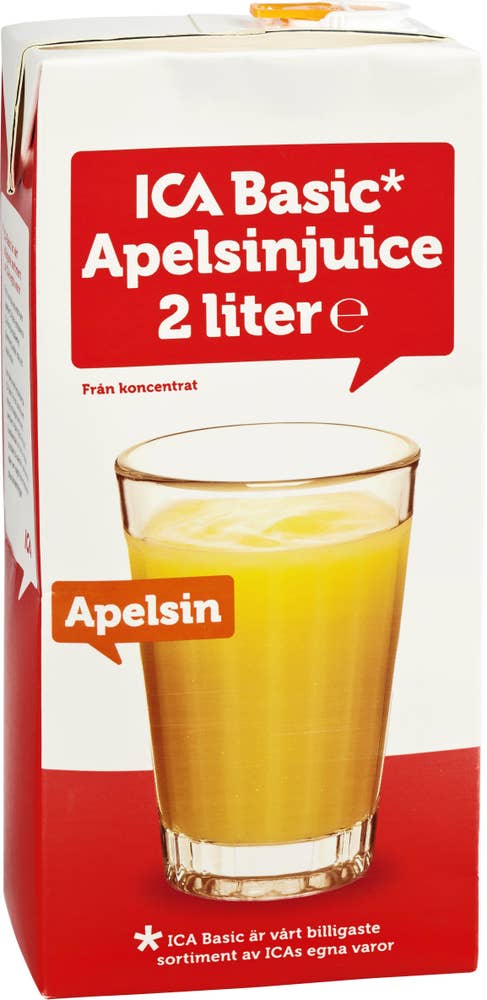 Ej sorterad Apelsinjuice 2L Ica Basic