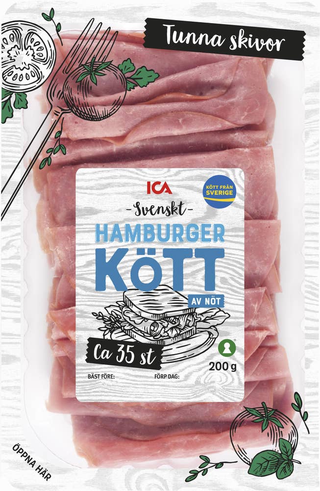 Ej sorterad Hamburgerkött Ica