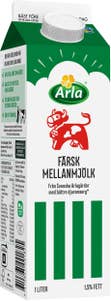 Arla Ko® Mellanmjölk Färsk 1,5%