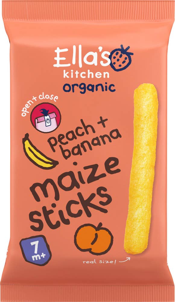 Ella's Kitchen Sticks Majs Persika Banan 7M EKO