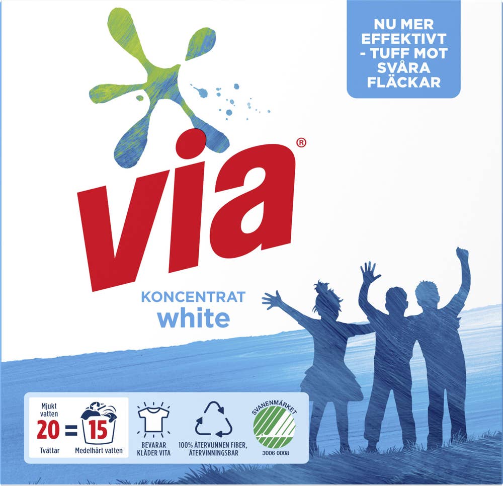 Via Tvättmedel Koncentrat White 750g Via