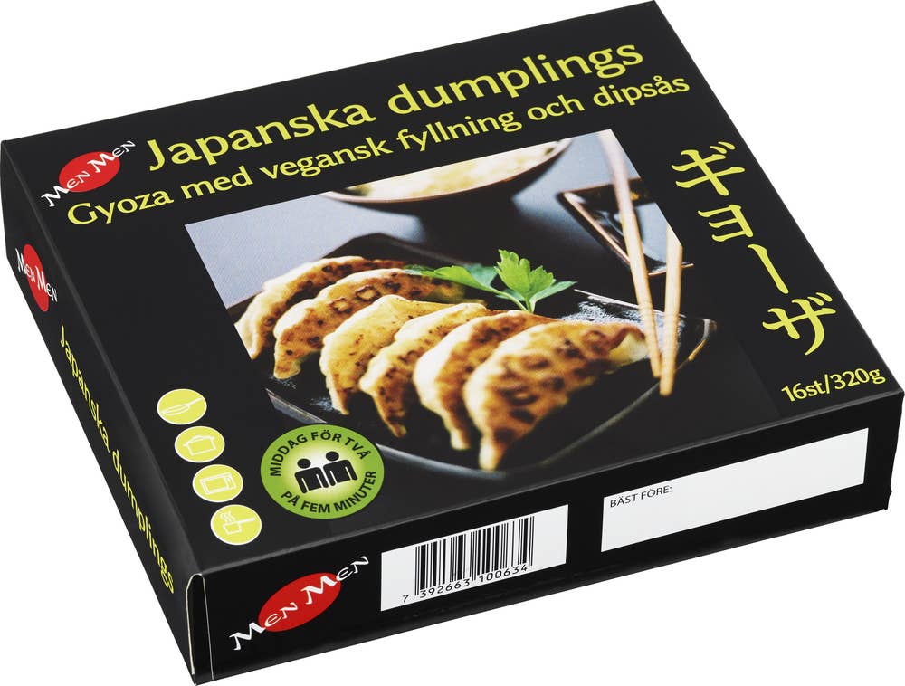 MenMen Gyoza Dumplings Veganska Fryst