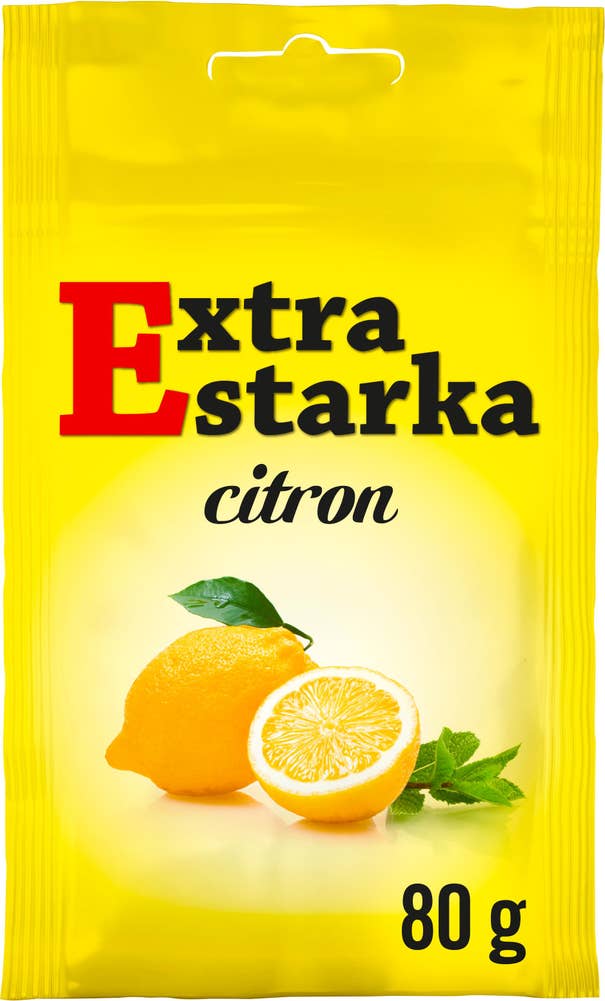 Cloetta Halstabletter Extra Starka Citron