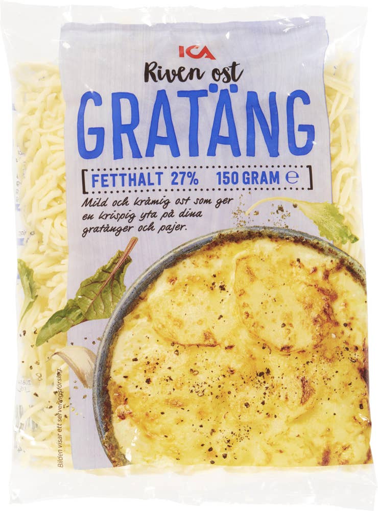 Ej sorterad Riven Gratängost Ica