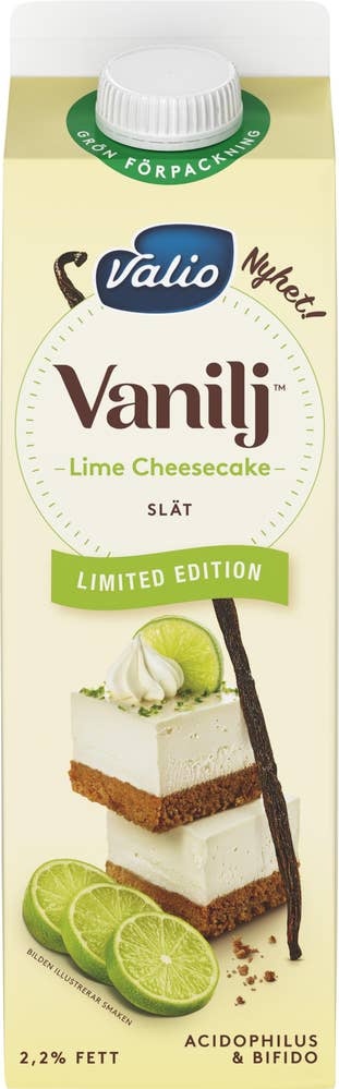 Valio Vaniljyoghurt Lime Cheesecake 2,2%