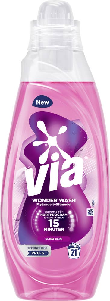 Via Wonder Wash Flytande Tvättmedel Ultra Care