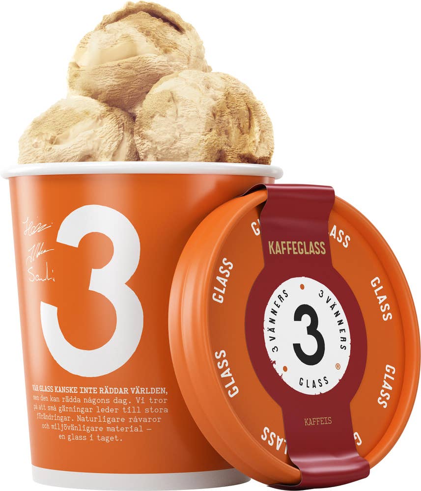 3 Vänner Glass Kaffe 500ml Tre Vänners Glass