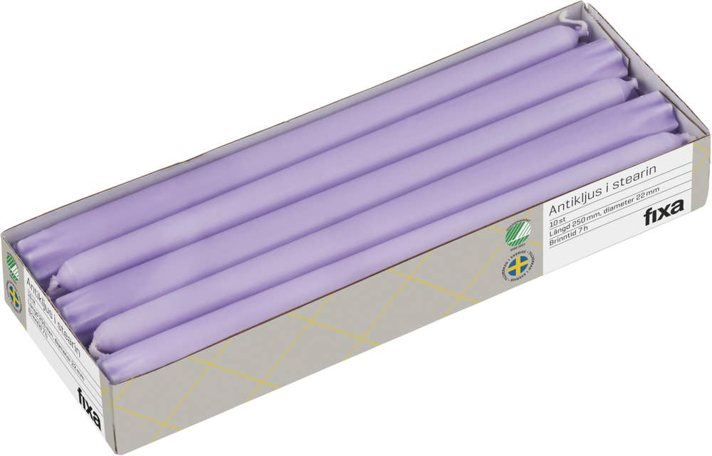 Fixa Antikljus Lila 25cm