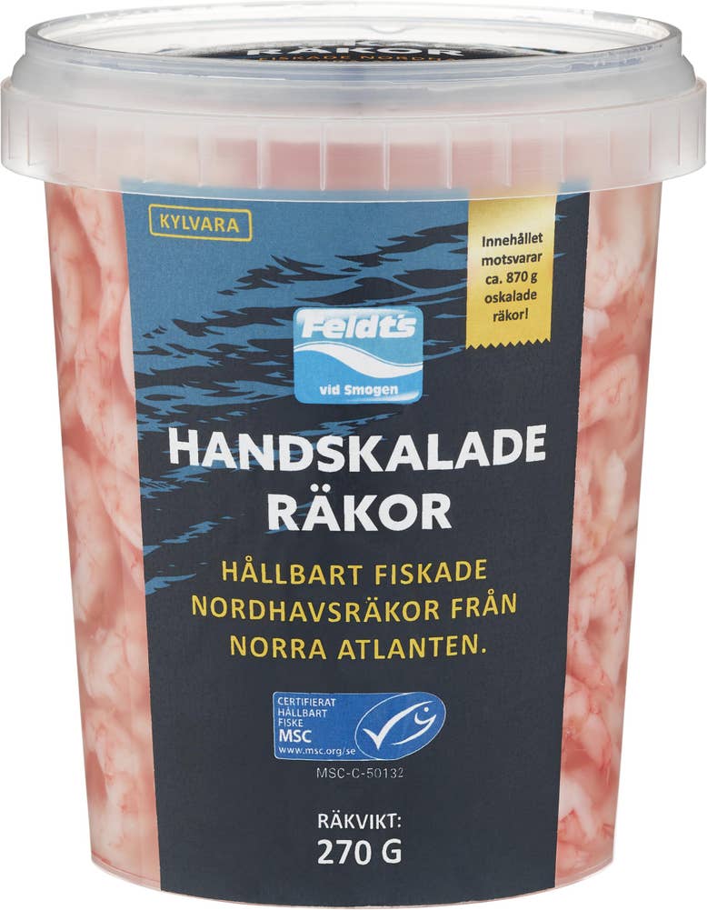 Feldts Handskalade Räkor i Lake MSC