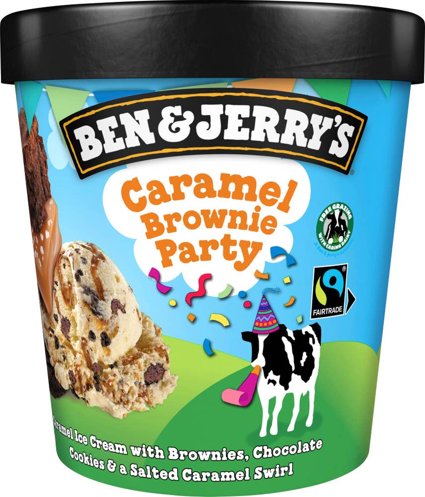 Ben & Jerry's Glass Caramel Brownie Party Fairtrade