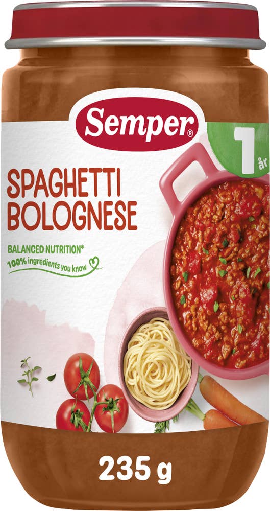 Semper Spaghetti Bolognese 1År