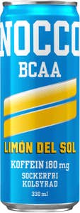 Nocco Energidryck BCAA Limón del Sol Sockerfri